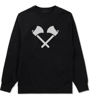 2 Ax Fireman Logo Mens Crewneck Sweatshirt