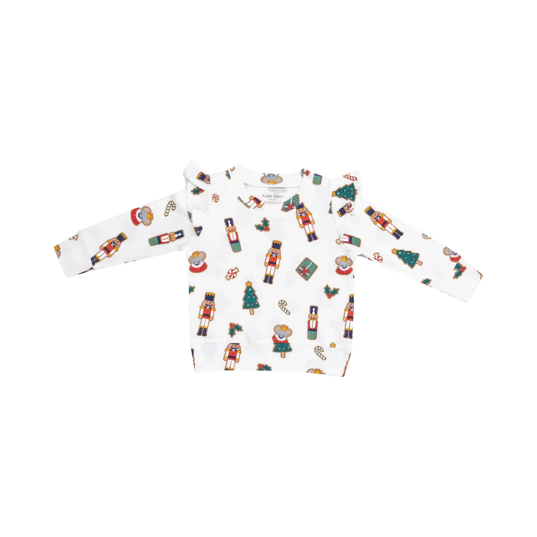 Angel Dear Holiday Ruffle Sweatshirt