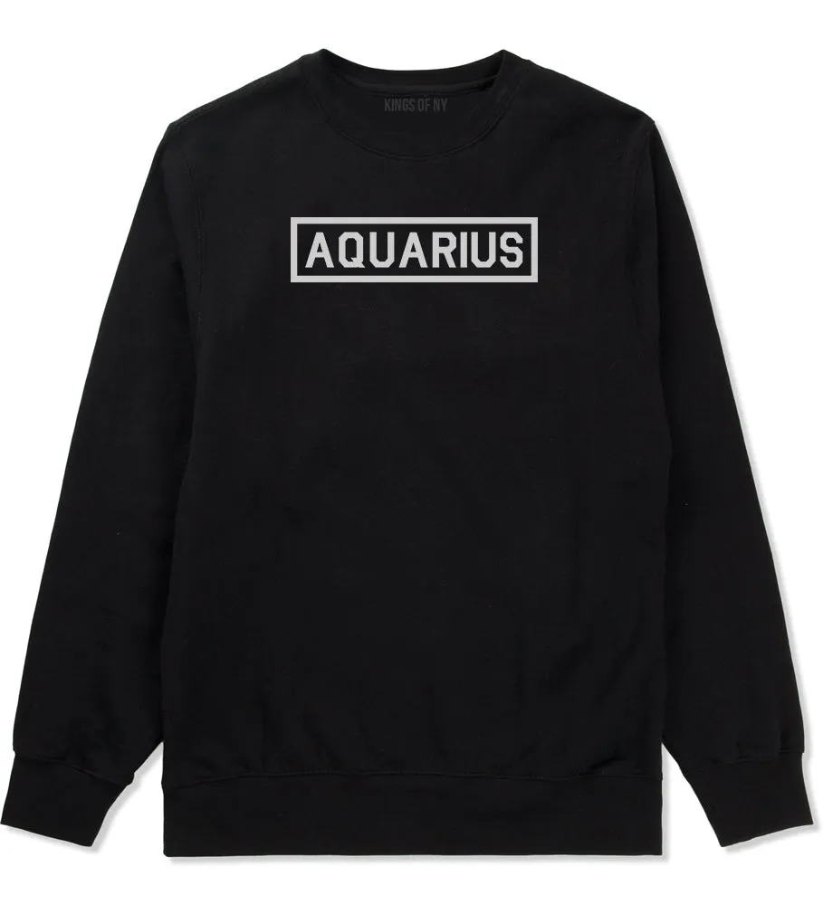 Aquarius Horoscope Sign Mens Crewneck Sweatshirt