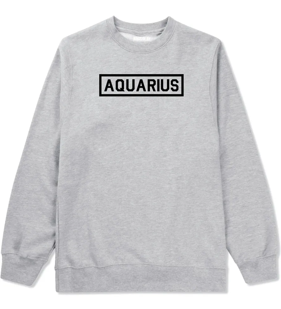 Aquarius Horoscope Sign Mens Crewneck Sweatshirt