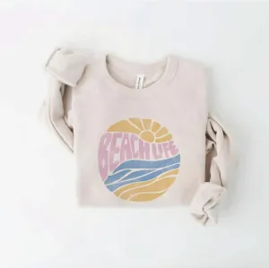 Beach Life Heather Dust Sweatshirt