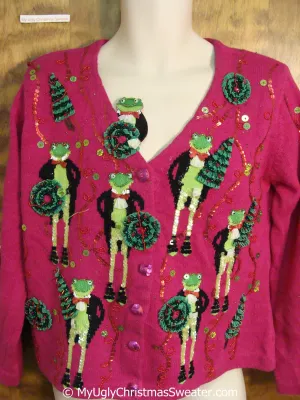 Best Frogs in Tuxedos Ugly Christmas Sweater