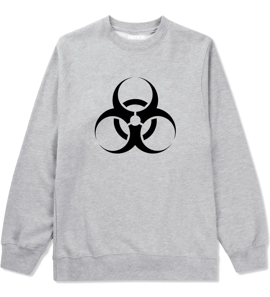 Biohazard Symbol Mens Crewneck Sweatshirt