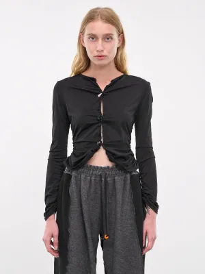 Bodycon Jersey Cardigan (TOP7-BLACK)