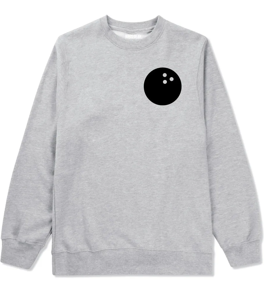 Bowling Ball Chest Mens Crewneck Sweatshirt