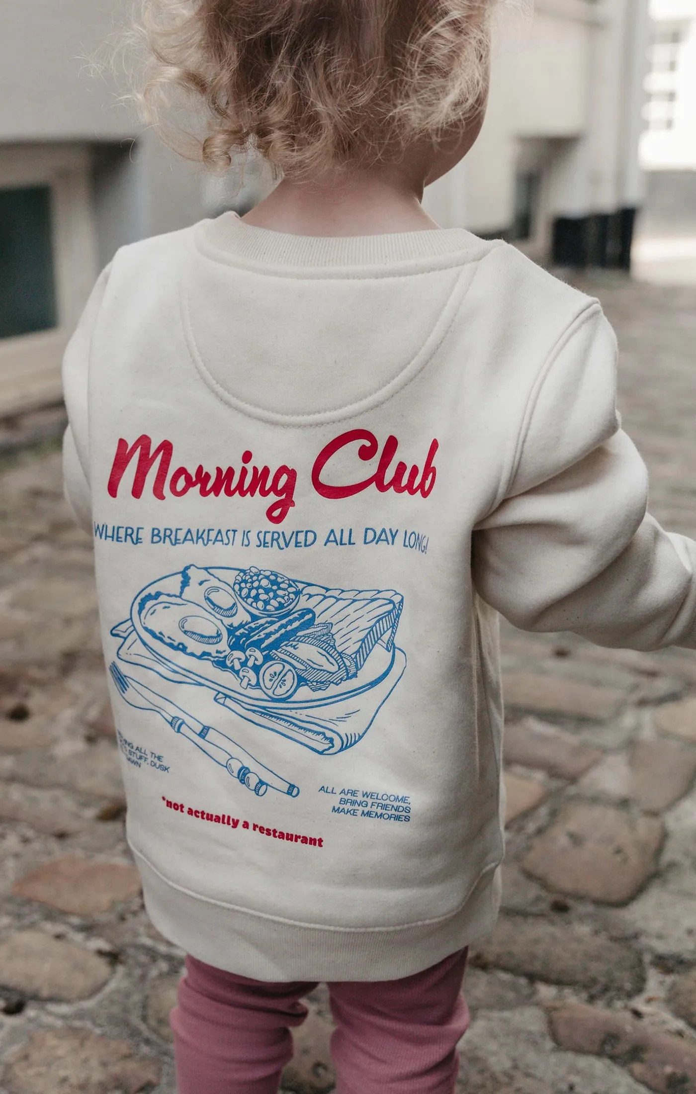 Breakfast Fry-Up Organic Cotton Childrens Sweatshirt