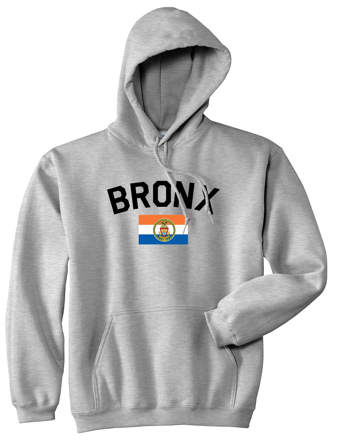 Bronx Flag Mens Pullover Hoodie