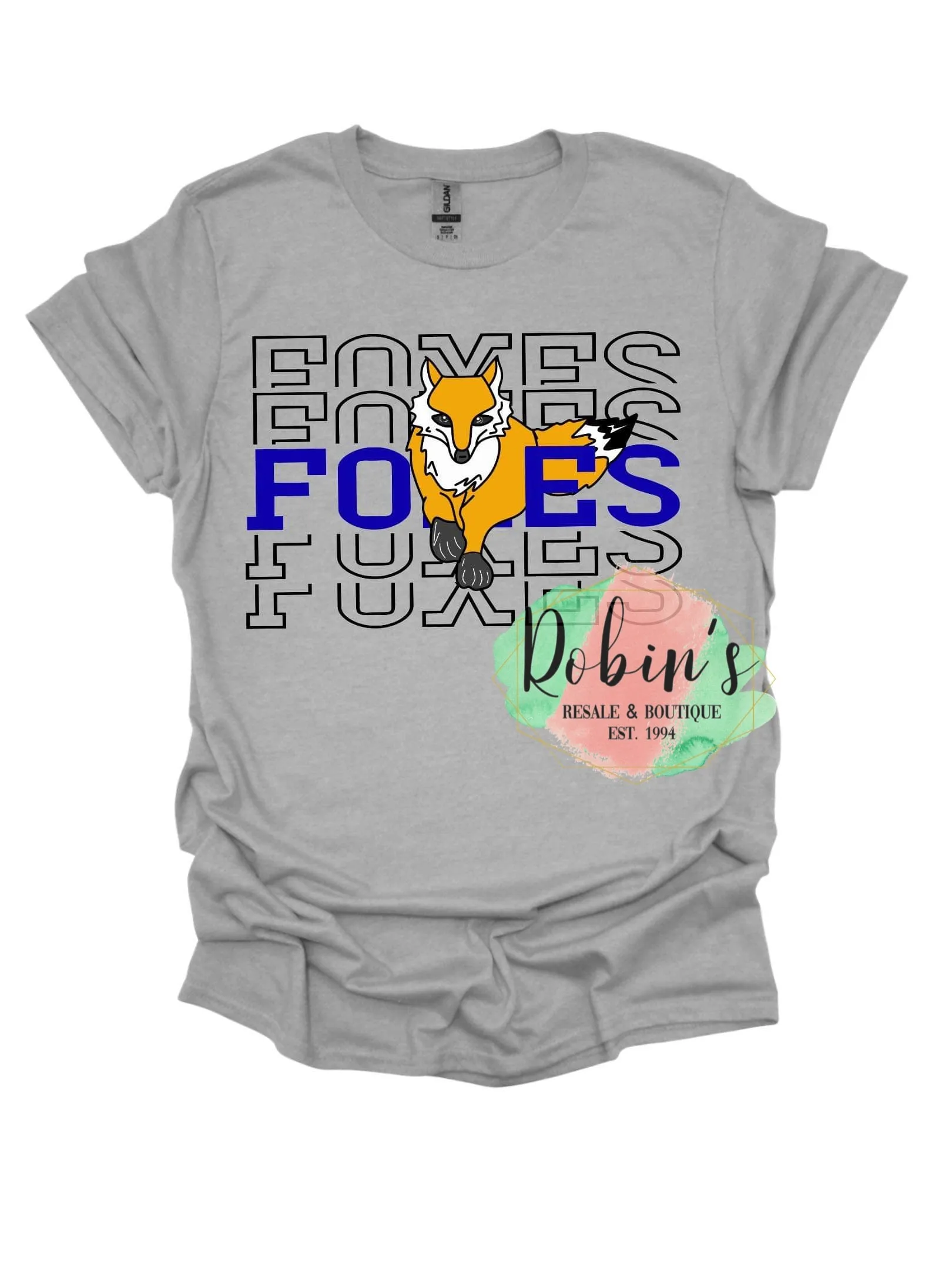 Burns Foxes Stacked Mascot Preorder