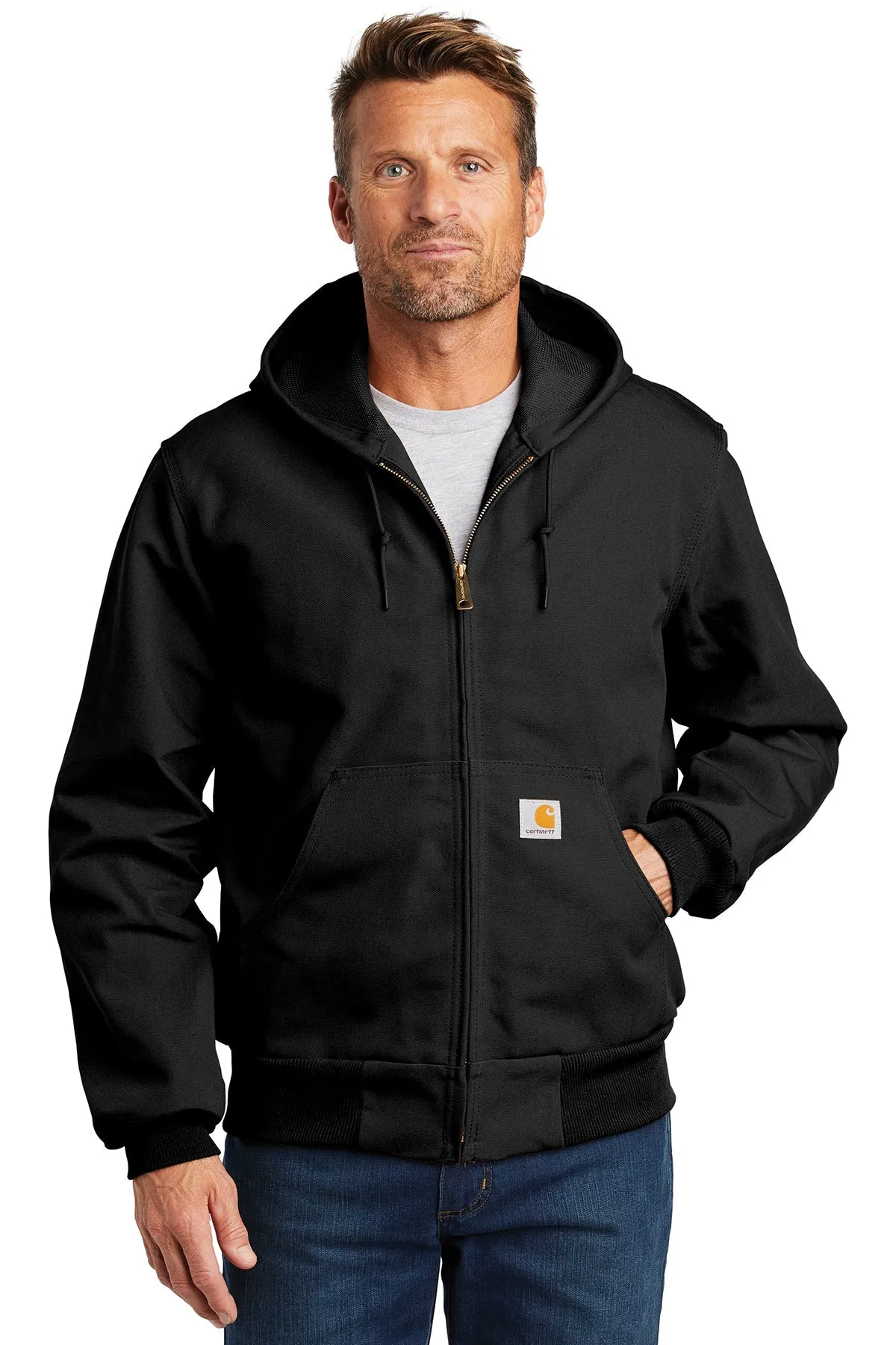 Carhartt Thermal-Lined Duck Custom Jackets, Black