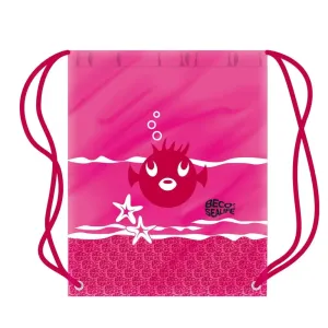 Childrens Drawstring Swimming Bag Pink