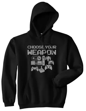 Choose Your Weapon Funny Gamer Mens Pullover Hoodie