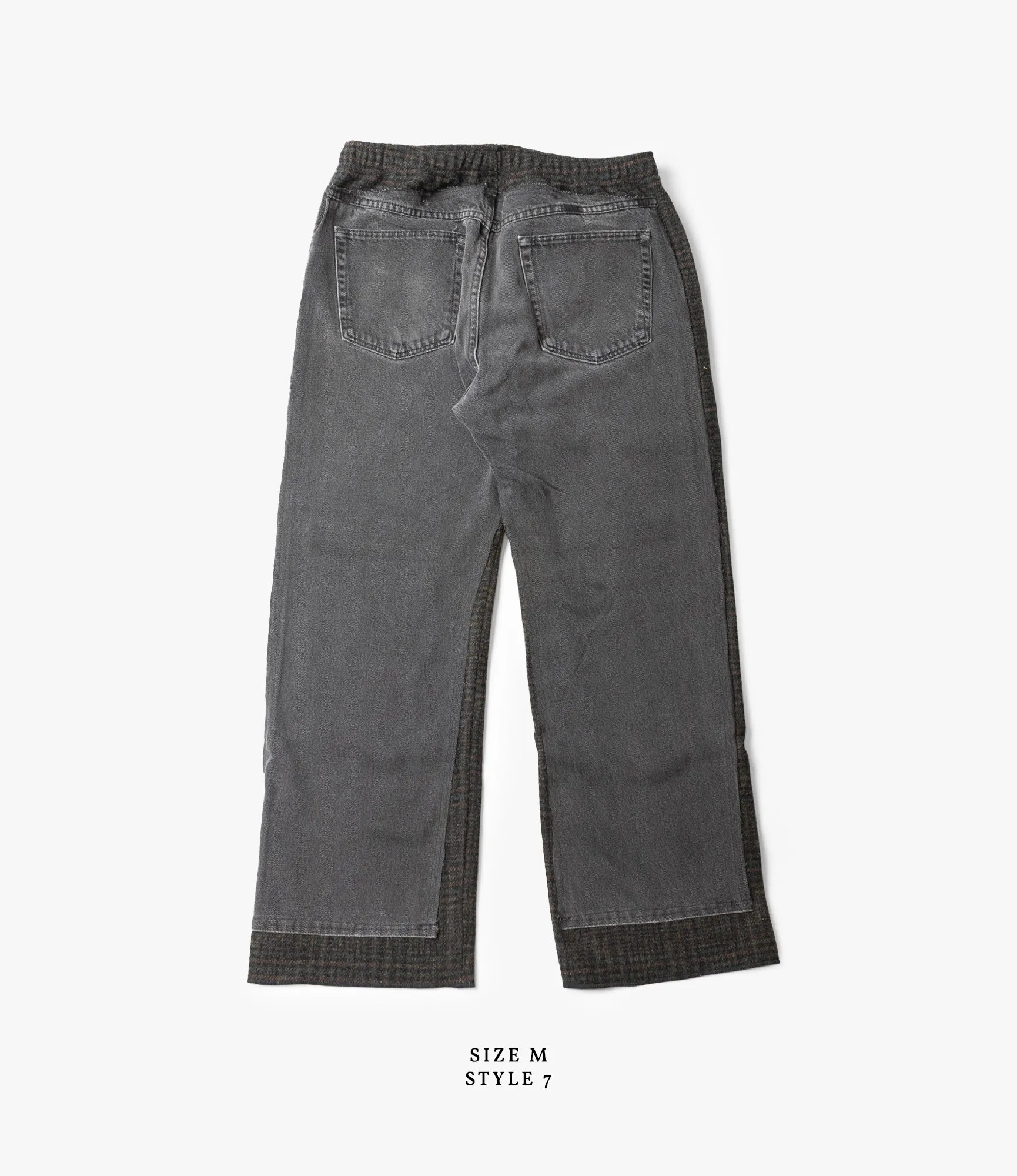 Covered Pant – Black Denim / Charcoal Glen Plaid Wool