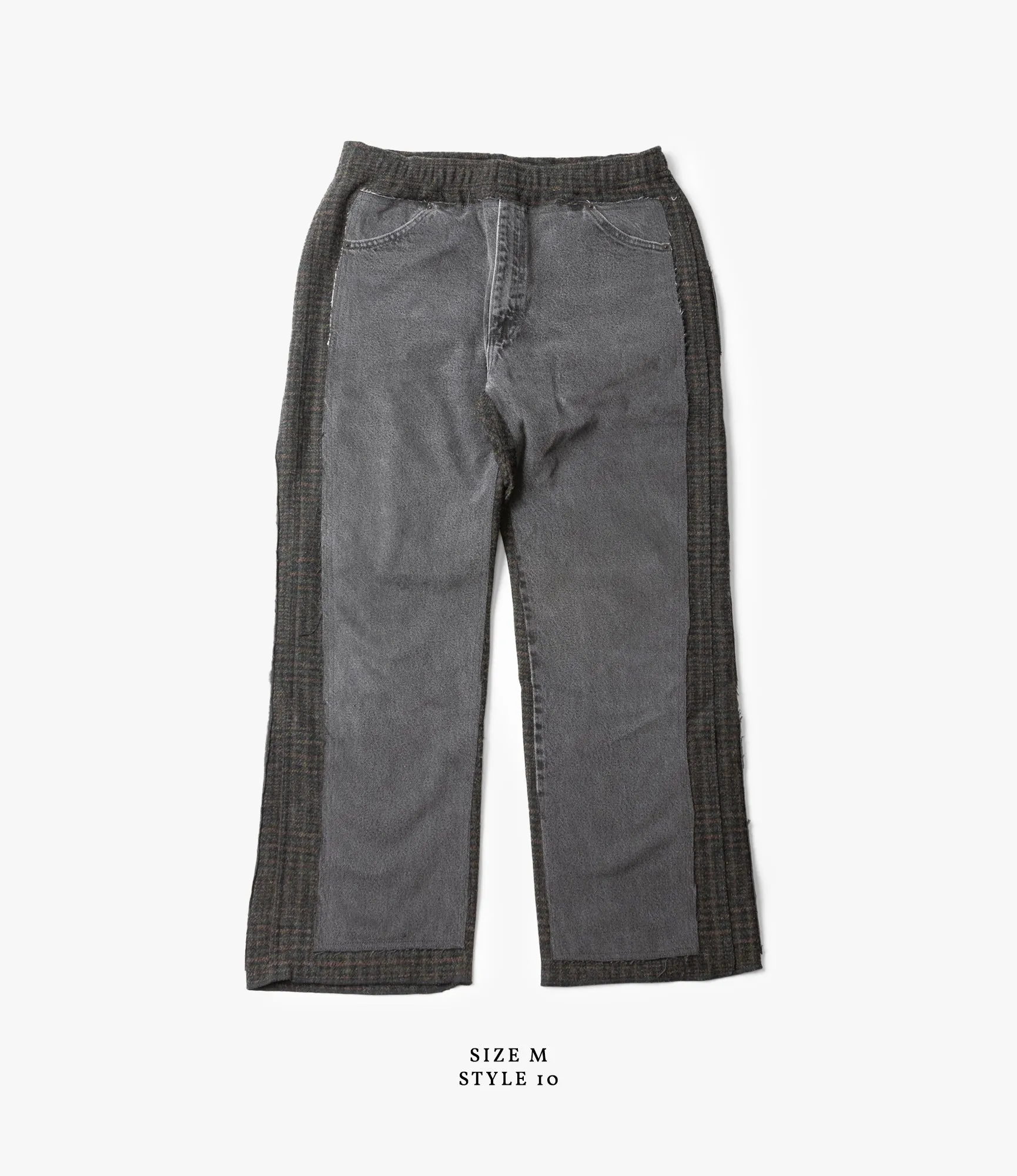 Covered Pant – Black Denim / Charcoal Glen Plaid Wool