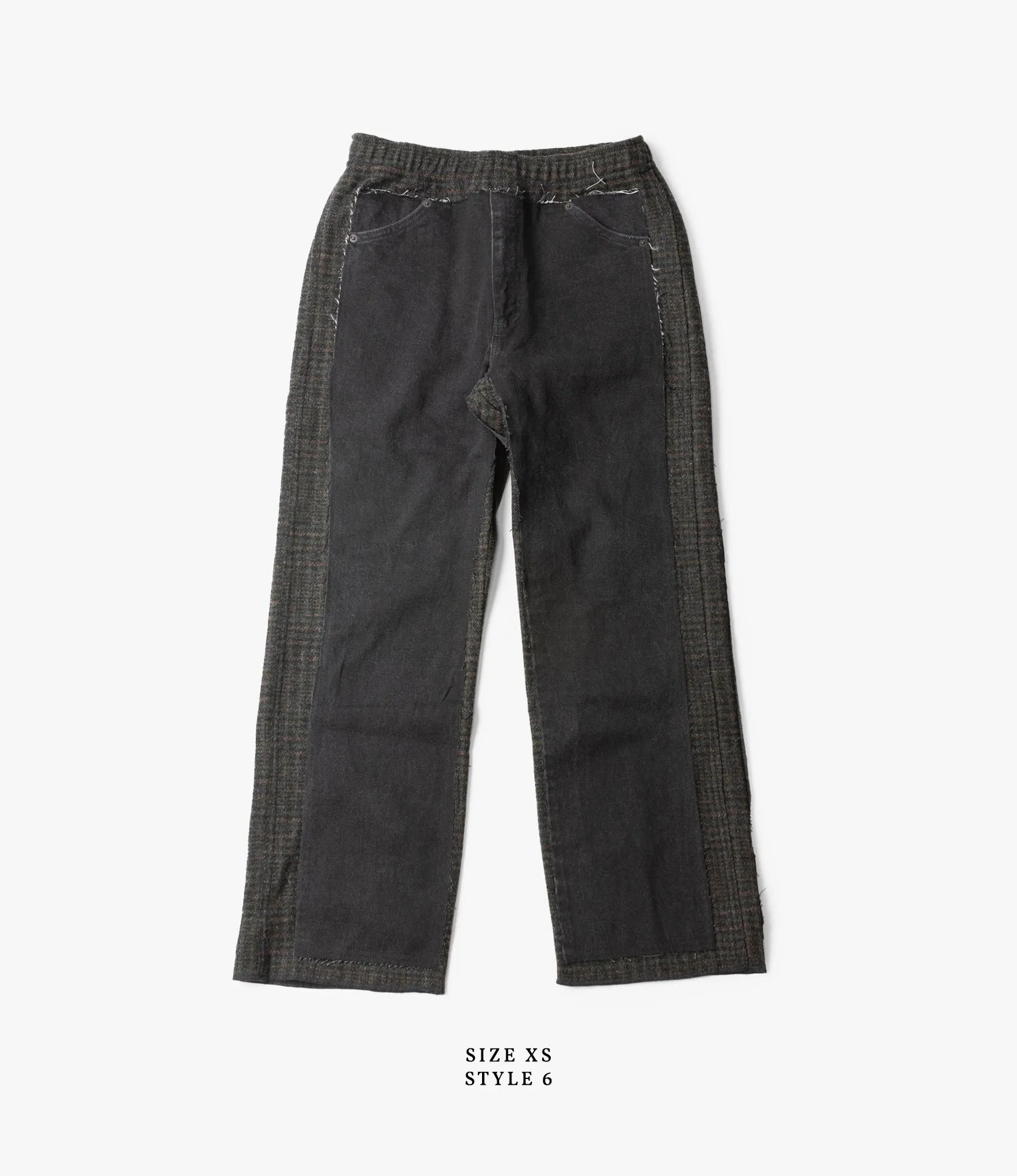 Covered Pant – Black Denim / Charcoal Glen Plaid Wool