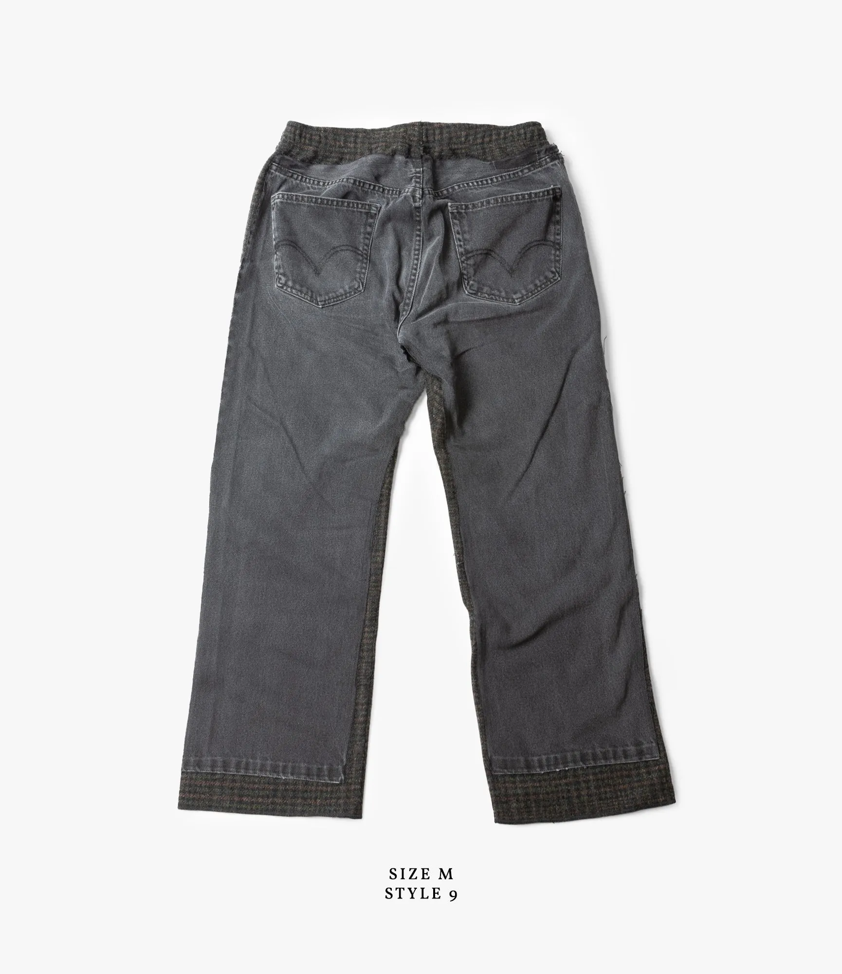 Covered Pant – Black Denim / Charcoal Glen Plaid Wool