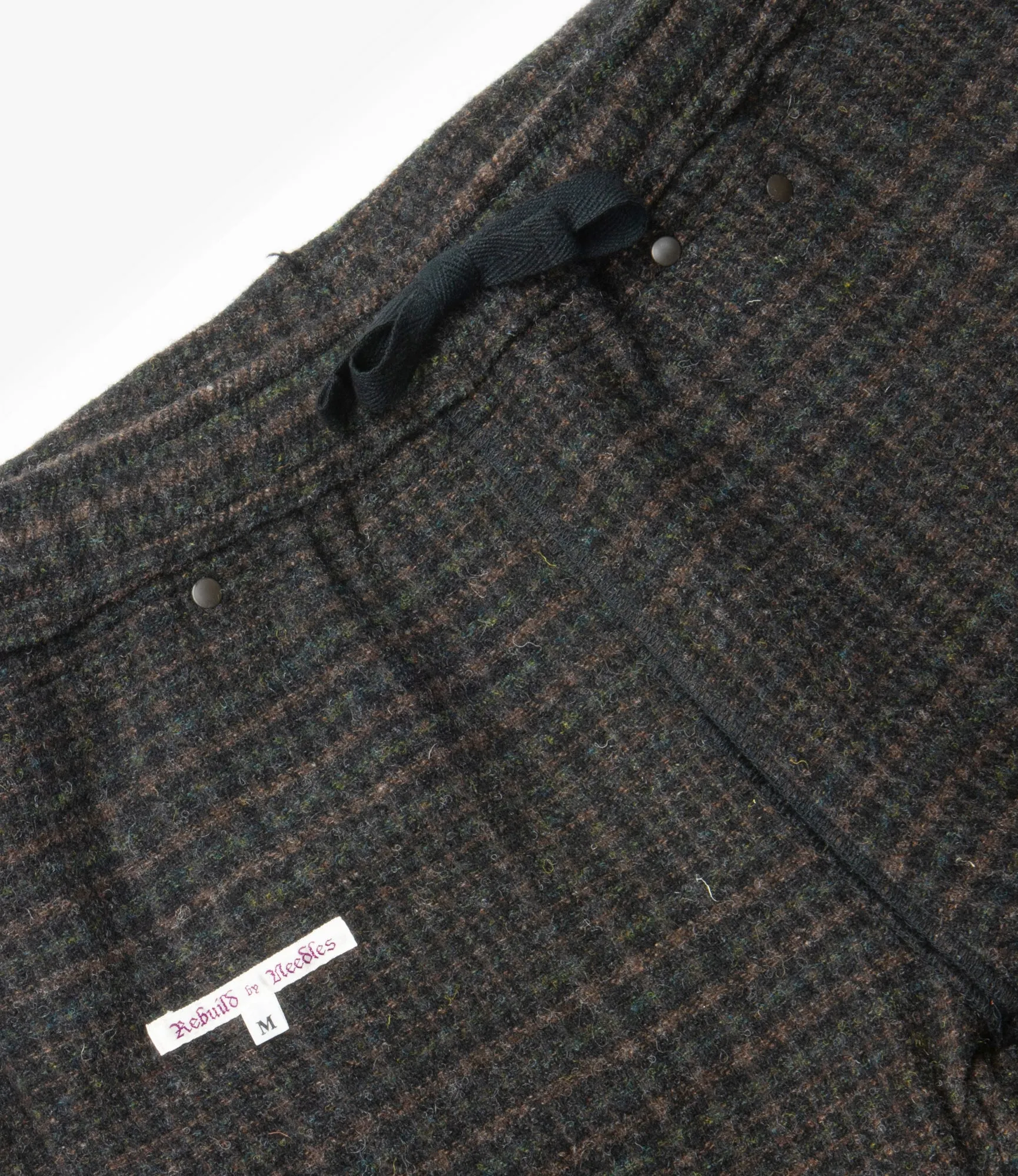 Covered Pant – Black Denim / Charcoal Glen Plaid Wool