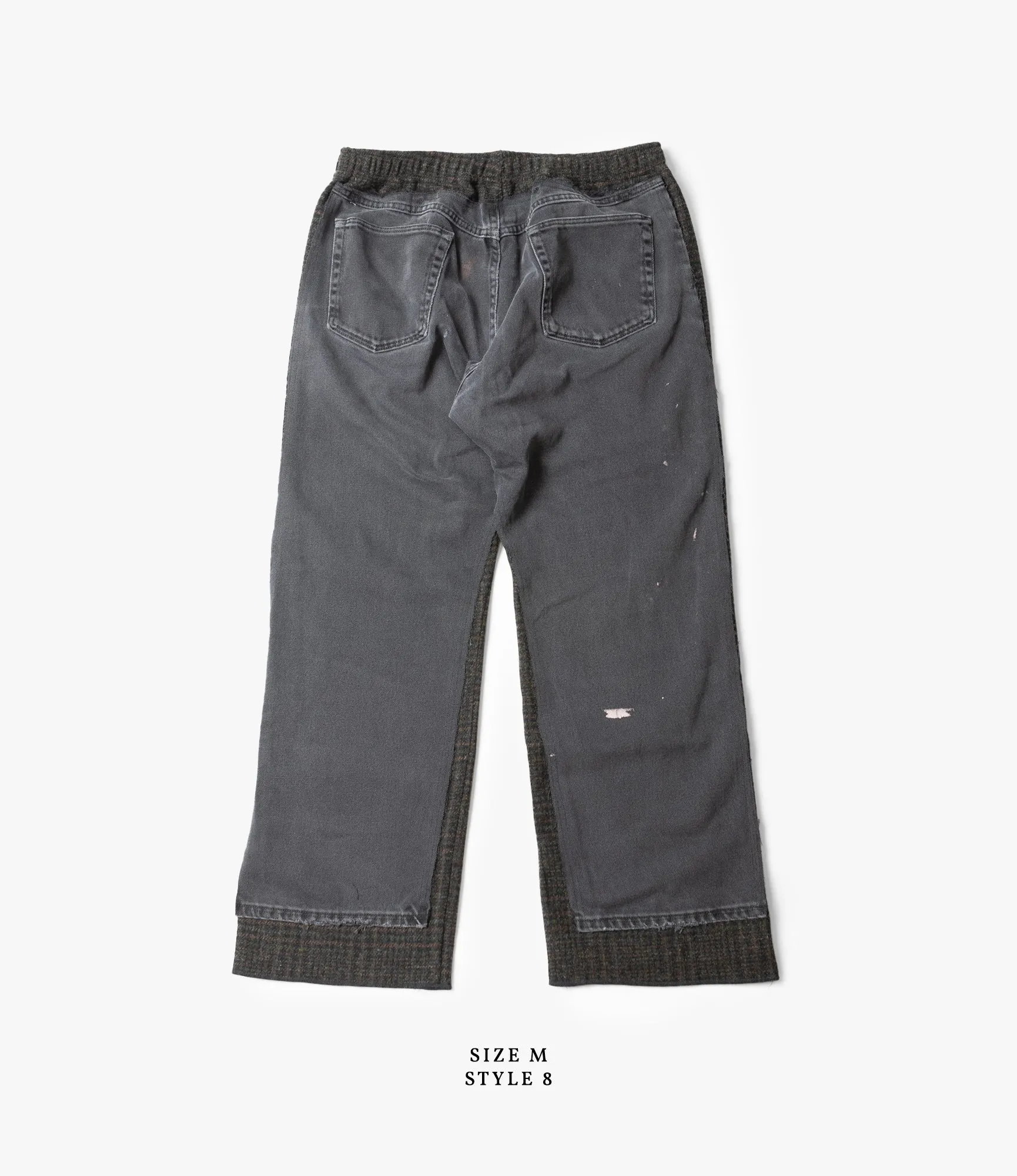 Covered Pant – Black Denim / Charcoal Glen Plaid Wool