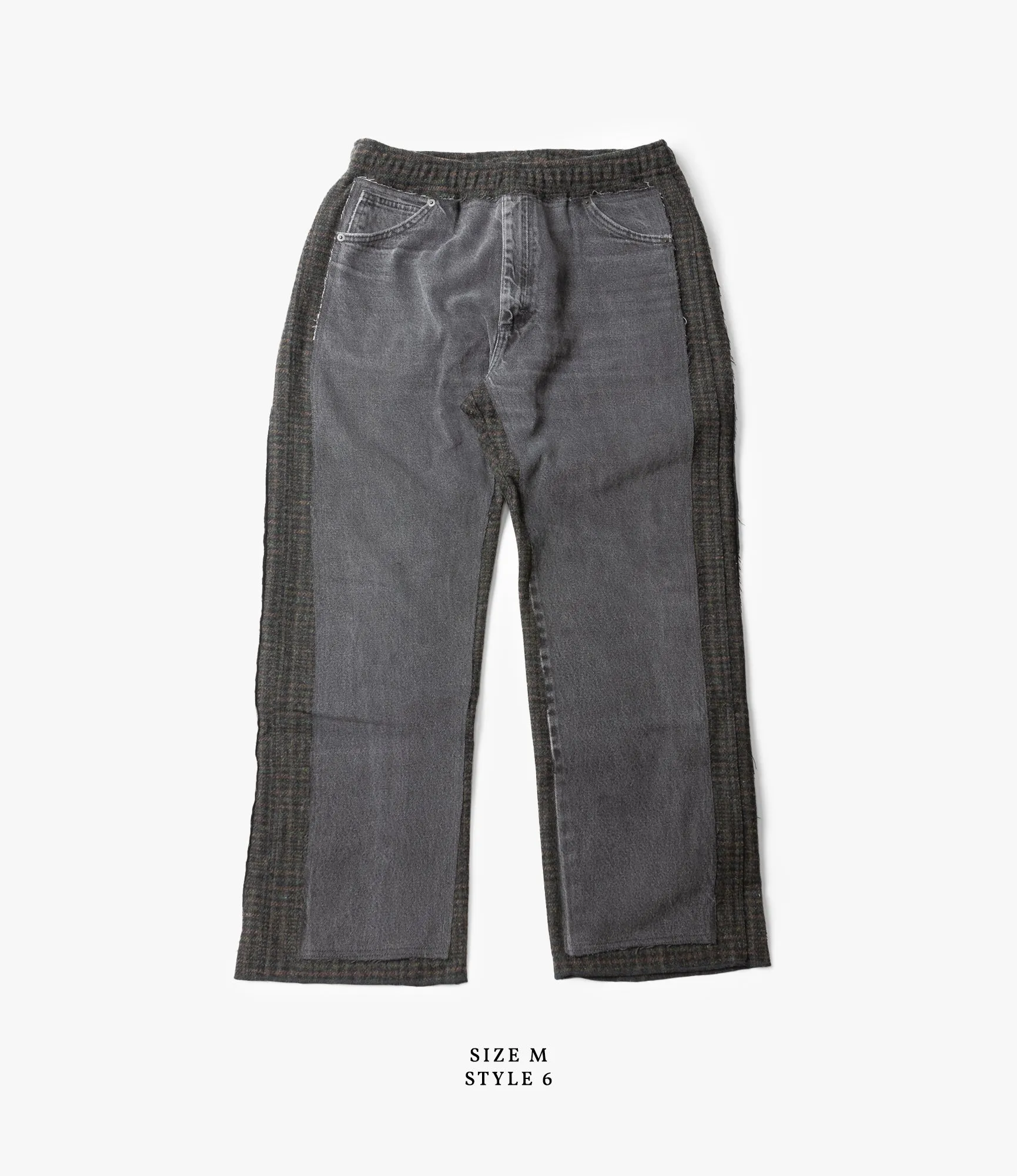 Covered Pant – Black Denim / Charcoal Glen Plaid Wool