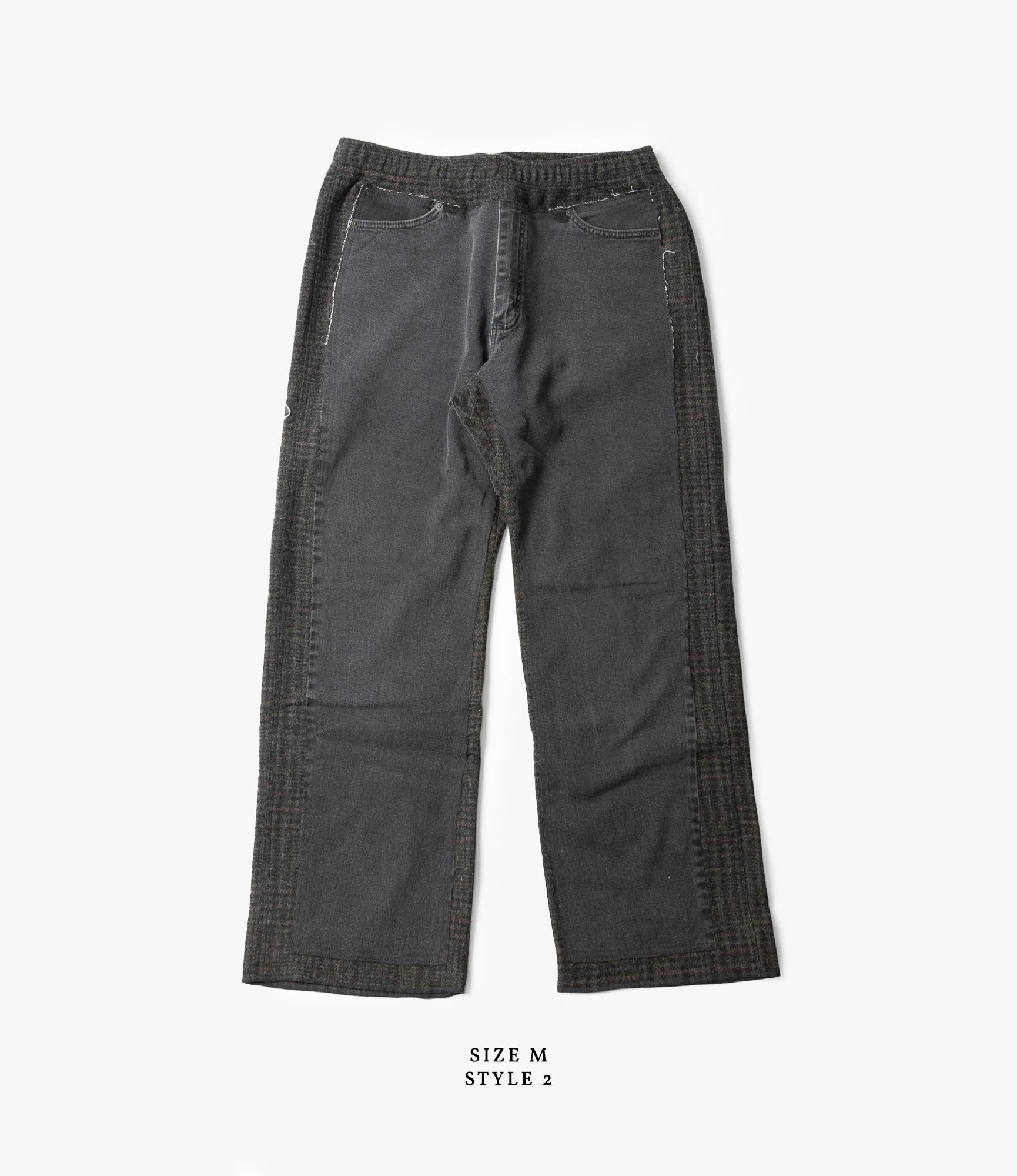 Covered Pant – Black Denim / Charcoal Glen Plaid Wool