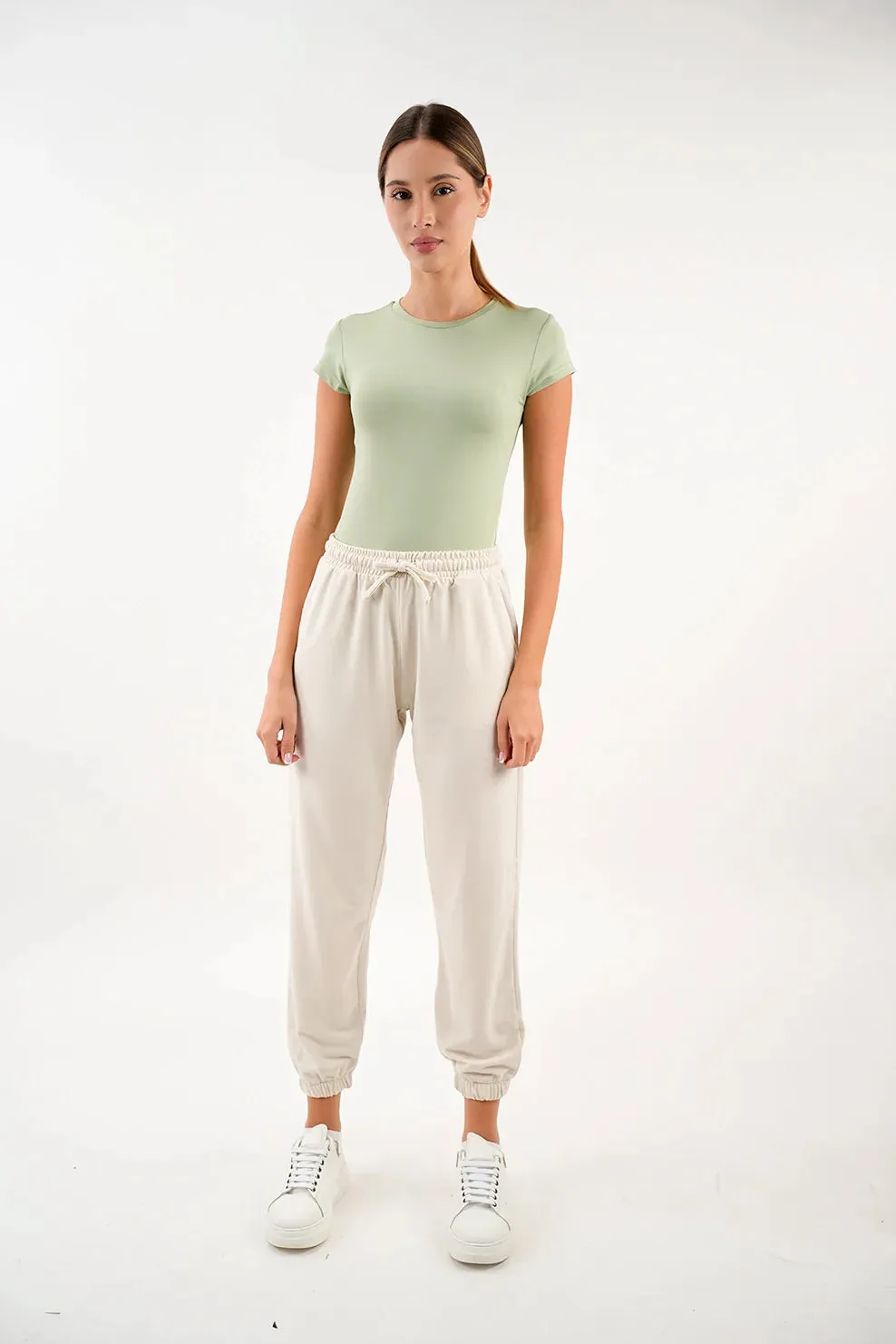 Crew Neck Basic Short Sleeved Mint