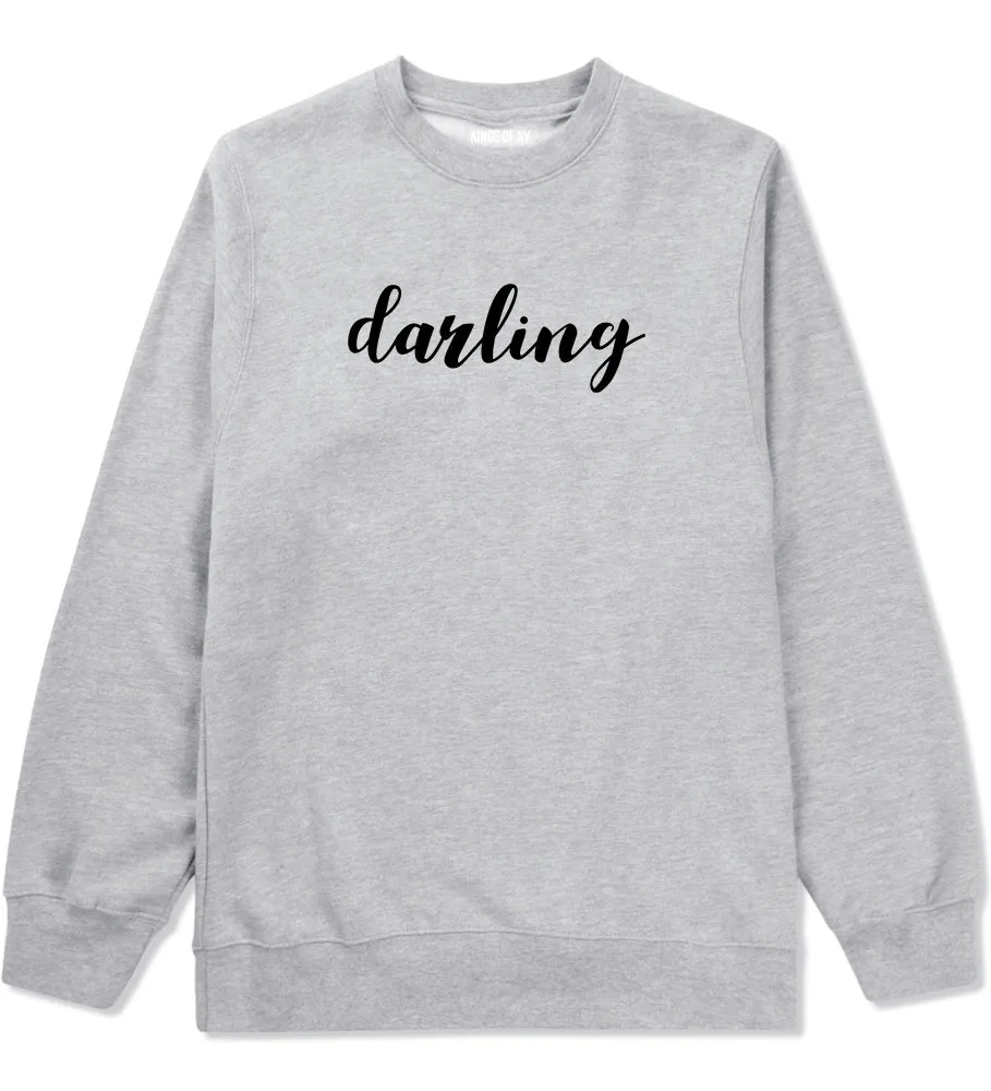 Darling Script Mens Crewneck Sweatshirt