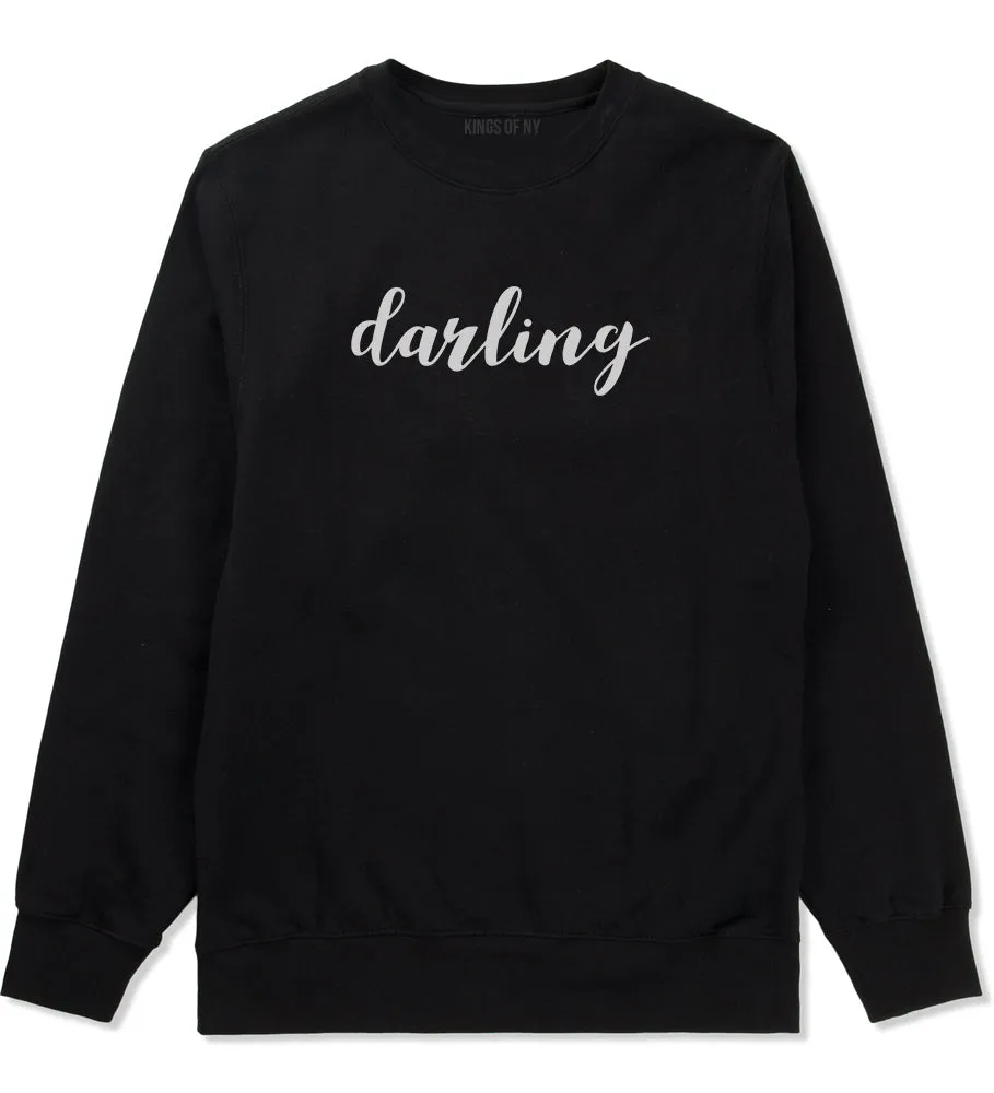 Darling Script Mens Crewneck Sweatshirt