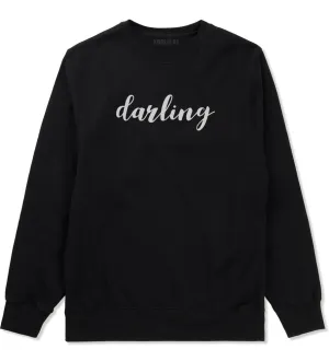 Darling Script Mens Crewneck Sweatshirt