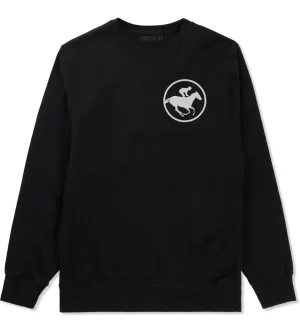 Derby Horse Racing Chest Mens Crewneck Sweatshirt