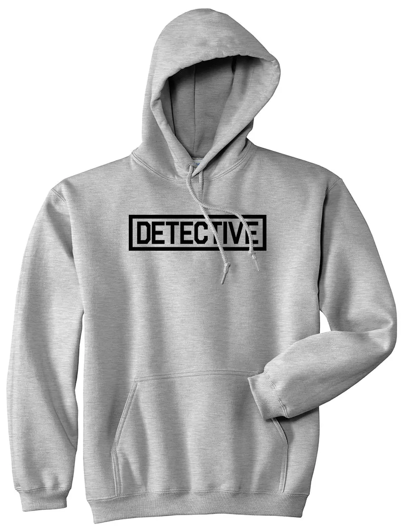 Detective Box Logo Mens Pullover Hoodie