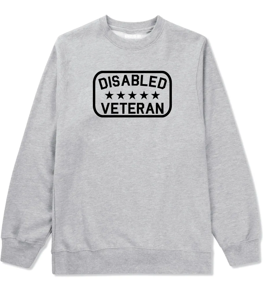 Disabled Veteran Army Mens Crewneck Sweatshirt