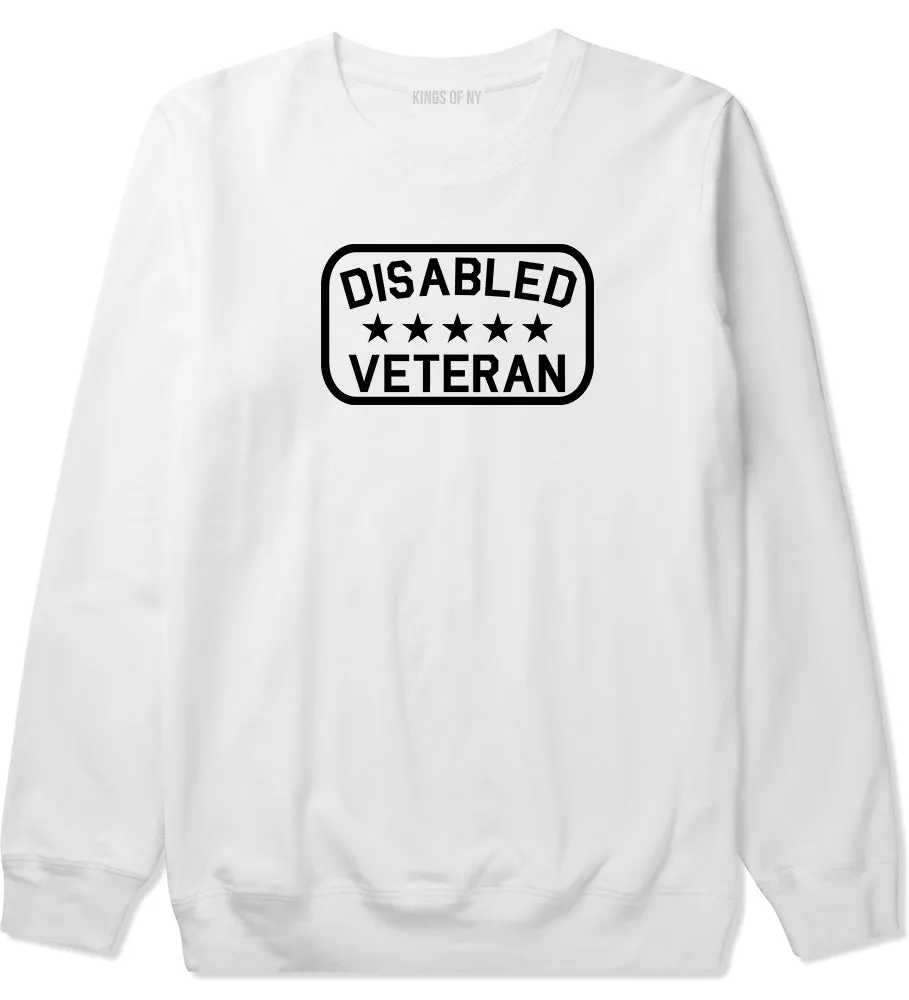 Disabled Veteran Army Mens Crewneck Sweatshirt