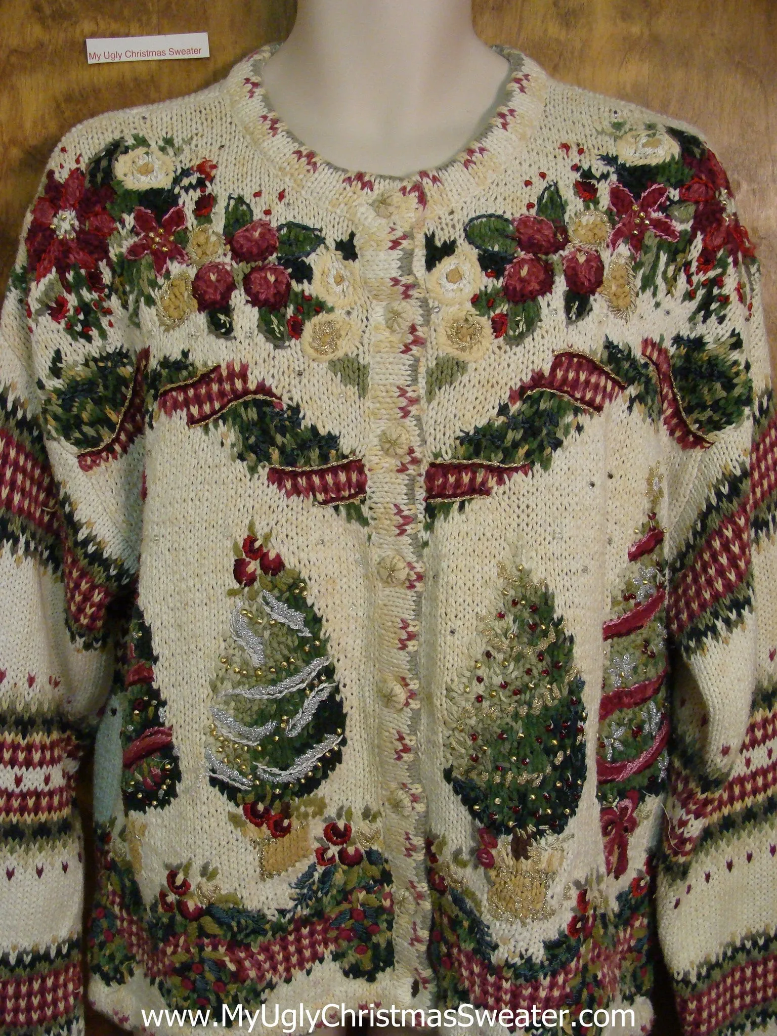 Dizzy Awful Pattern Cheap Ugly Christmas Sweater