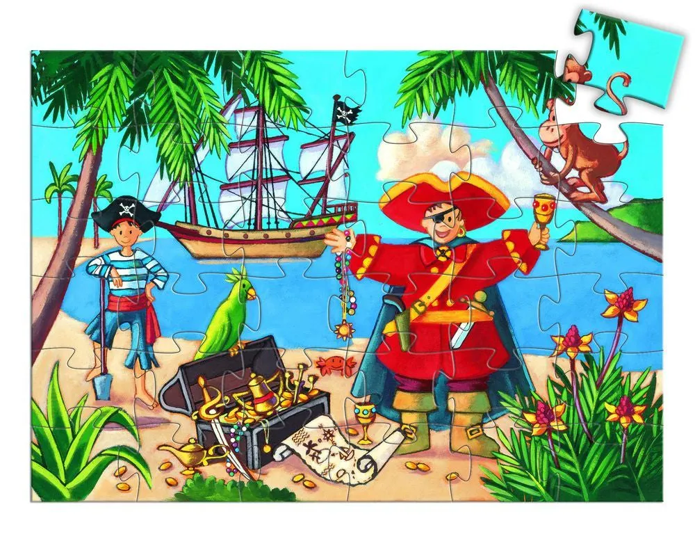 Djeco Pirate & Treasure 36 Piece Puzzle