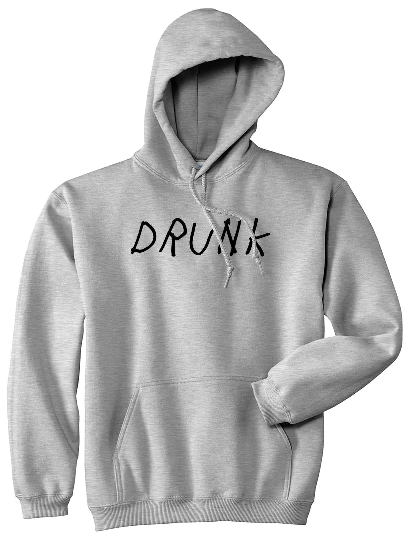 Drunk Mens Pullover Hoodie