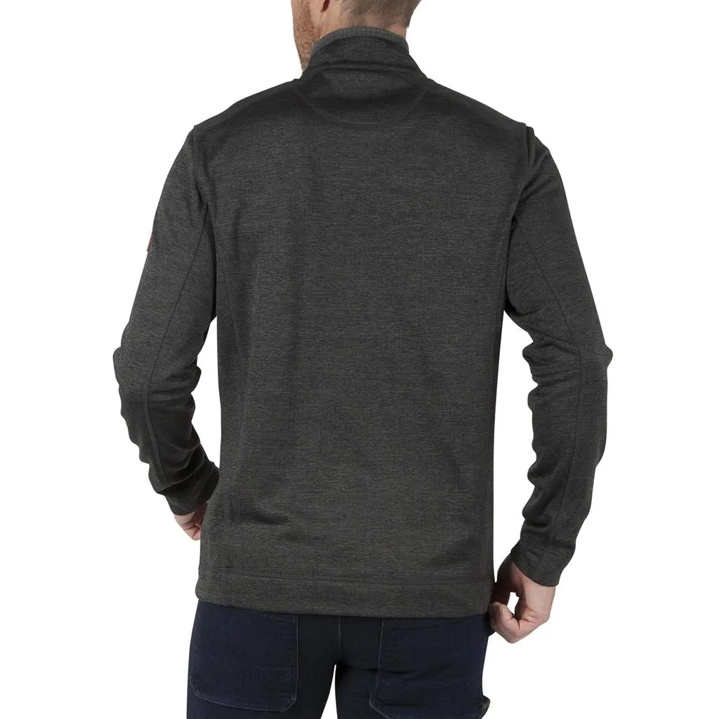 DuraDrive Small/Medium/Large/X-Large/2X-Large/3X-Large 95% Poly 5% Spandex Charcoal 1/4 Zip Top Thermal Worker Sweatshirt