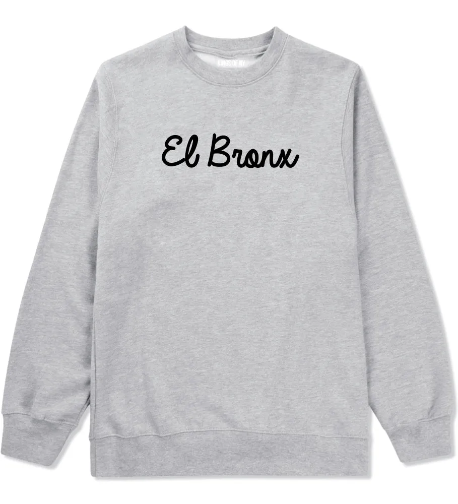 El Bronx Spanish Script Mens Crewneck Sweatshirt