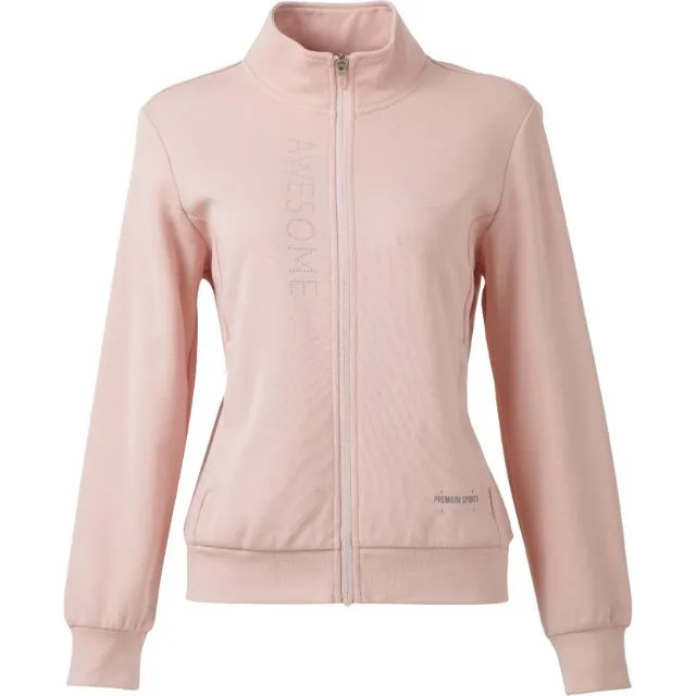 Erke Full Zip Women Training Sweatshirt Light Pink