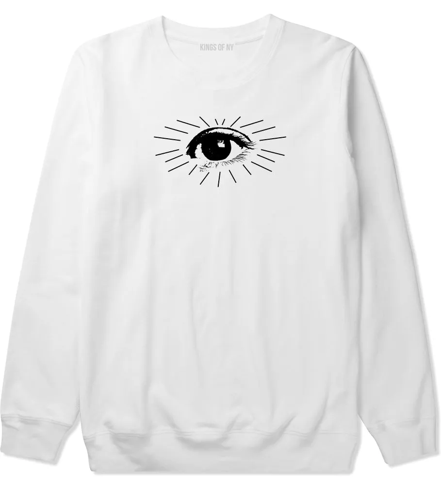 Eyeball Eyes Print Mens Crewneck Sweatshirt