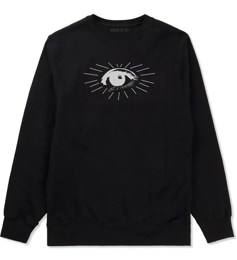 Eyeball Eyes Print Mens Crewneck Sweatshirt