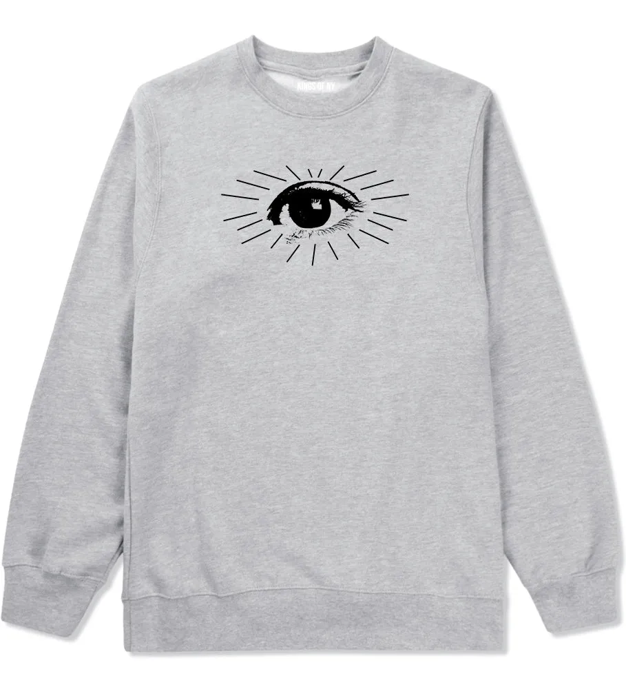 Eyeball Eyes Print Mens Crewneck Sweatshirt