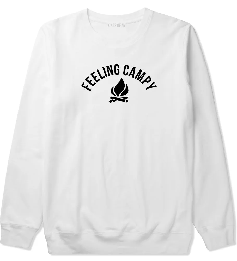 Feeling Campy Camp Fire Outdoor Mens Crewneck Sweatshirt