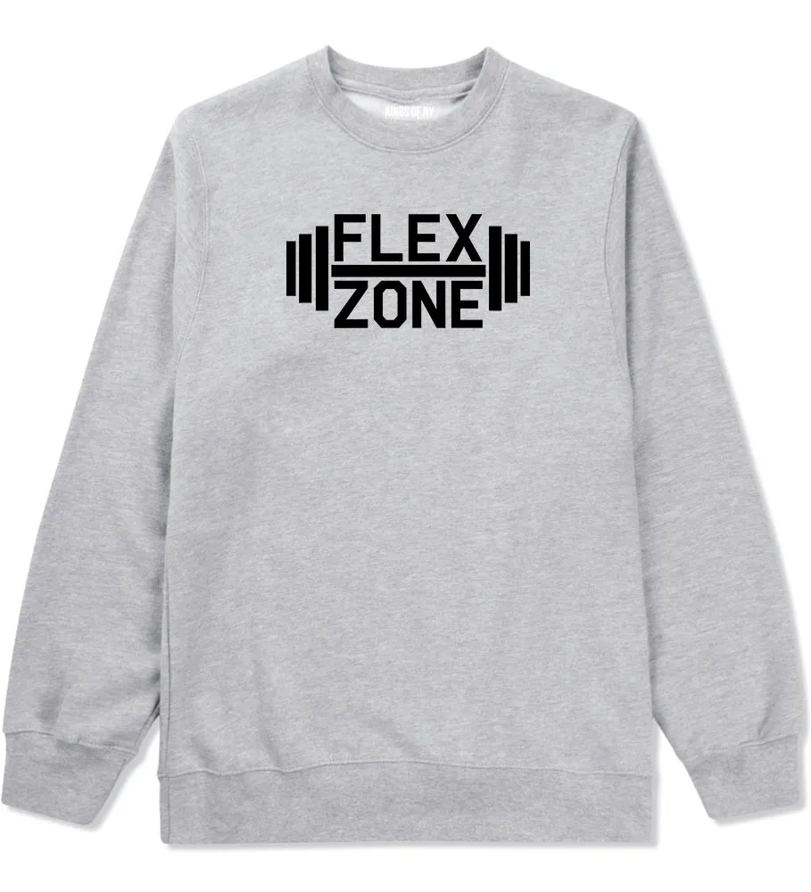 Flex Zone Fitness Gym Mens Crewneck Sweatshirt