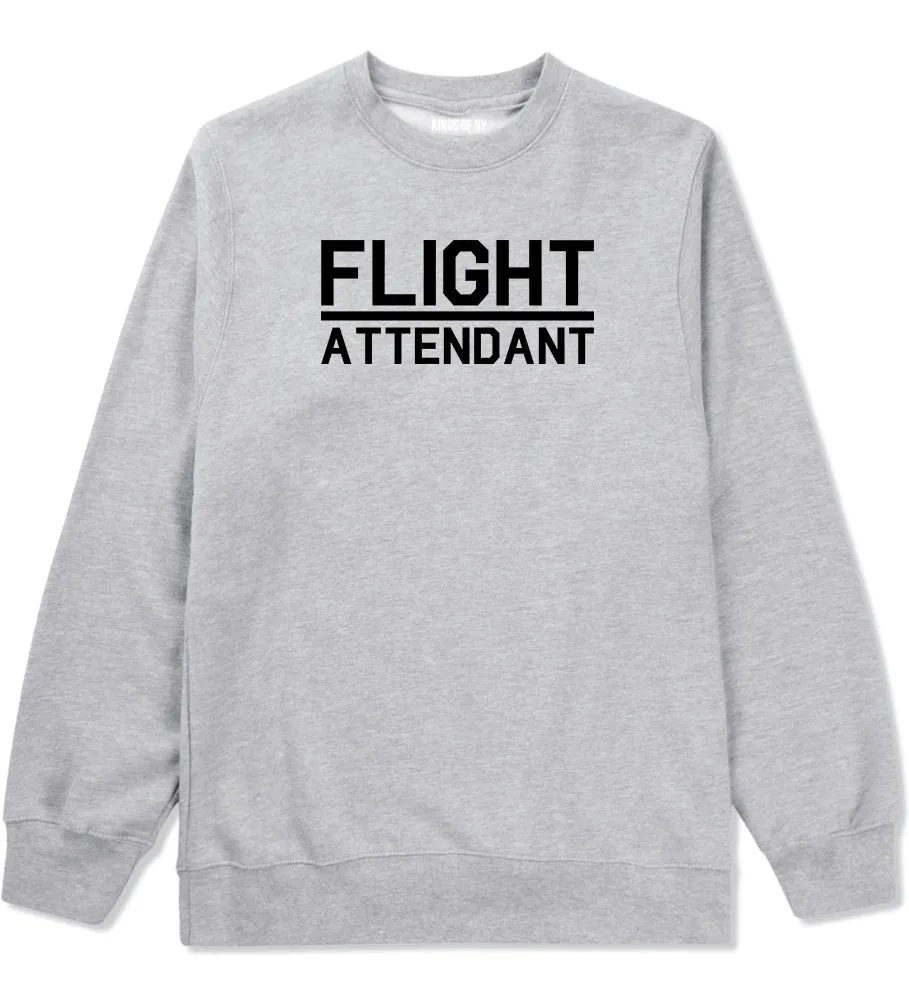 Flight Attendant Stewardess Mens Crewneck Sweatshirt