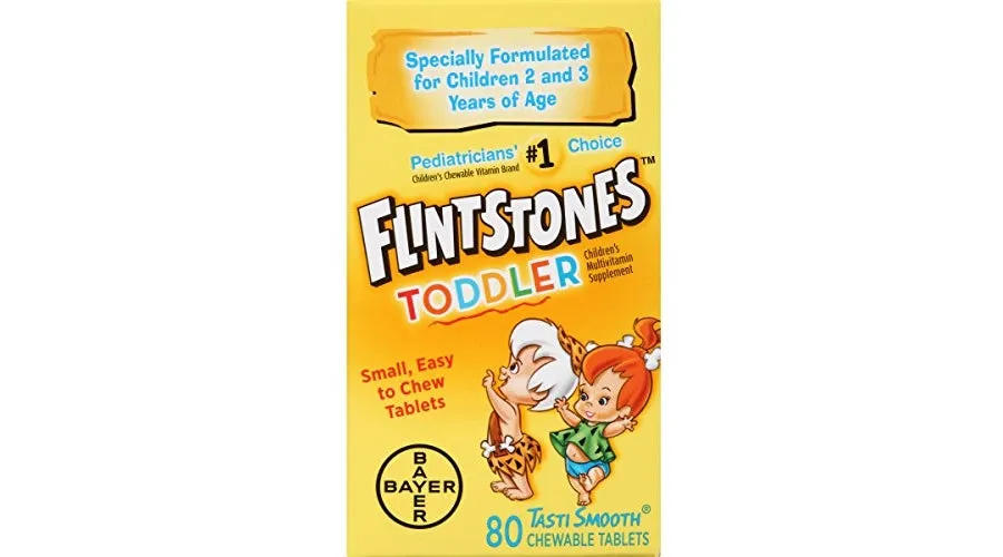 Flintstones Chewable Toddler | Multivitamin | 80 Chewable Tablets