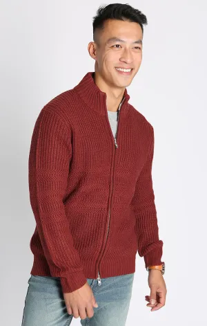 Full Zip Mockneck Sweater