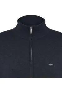 Fynch Hatton -  Full Zip Cardigan, Navy