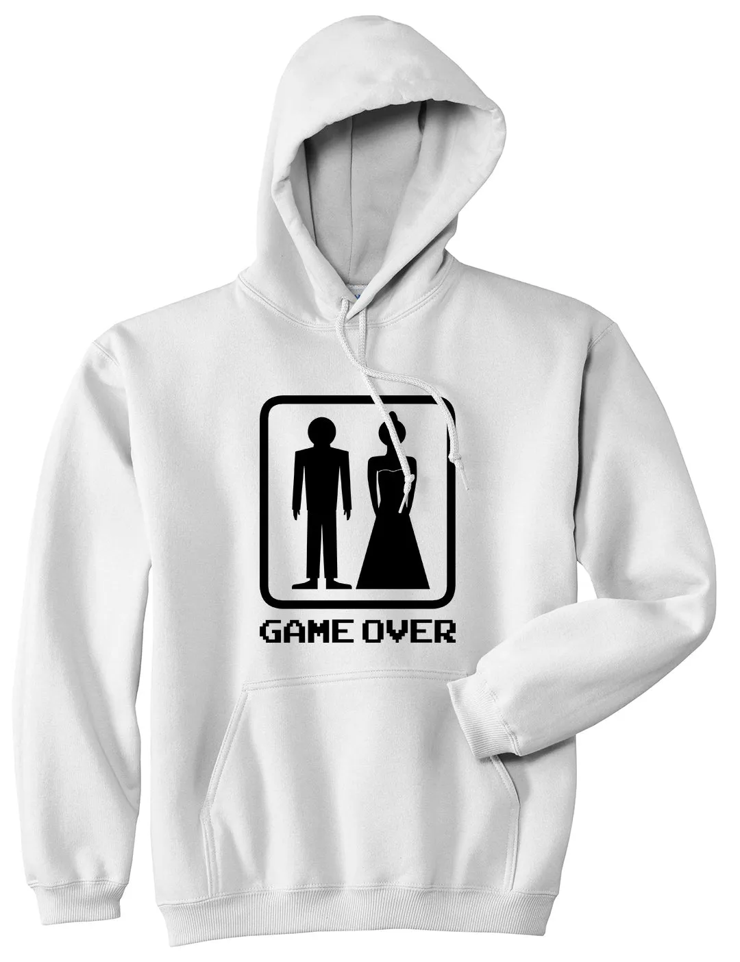 Game Over Funny Wedding Mens Pullover Hoodie