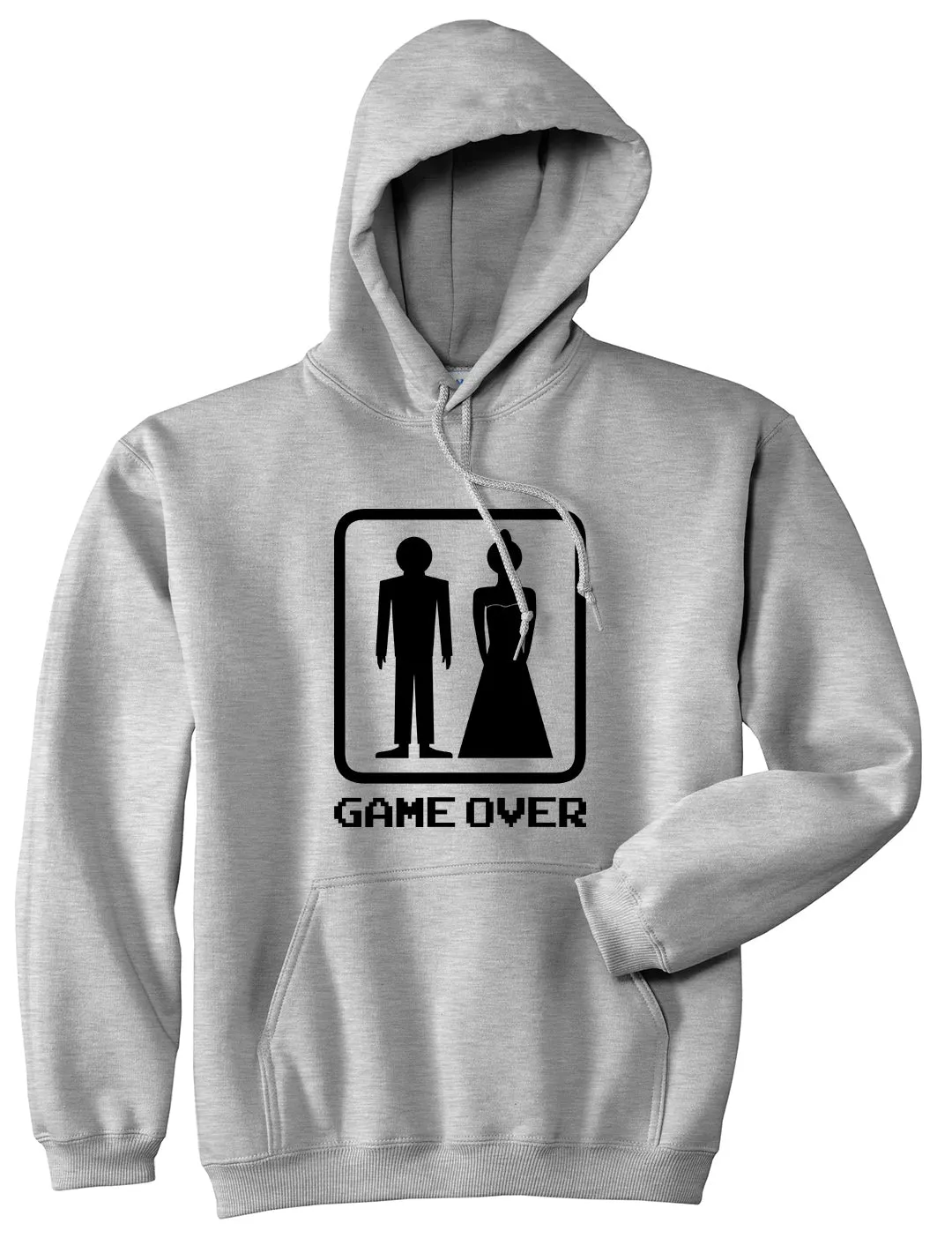 Game Over Funny Wedding Mens Pullover Hoodie