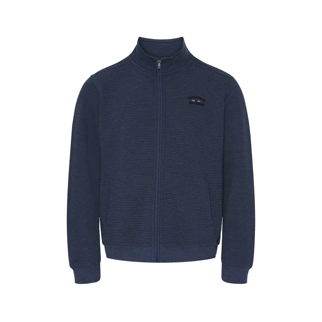 Garcia Long Sleeve Sweat Zip Cardigan - Denim Melange