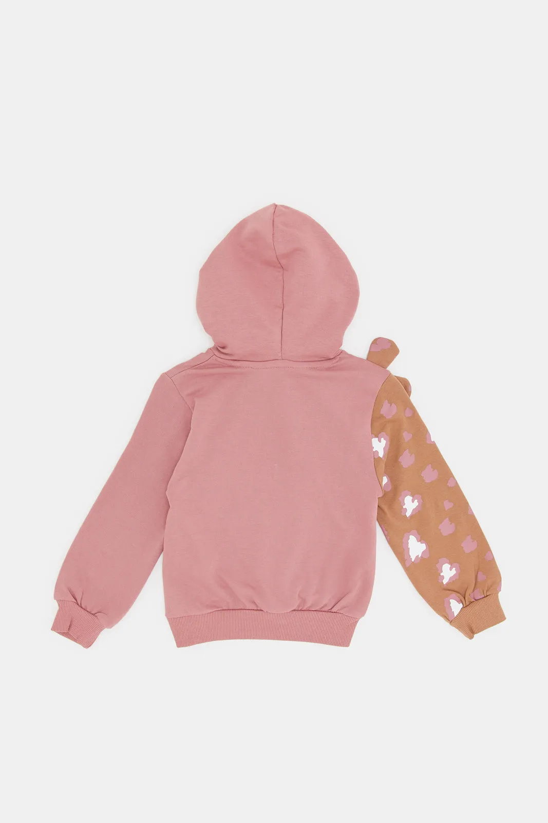 Infant Girls Pink Embroidered Sweatshirt